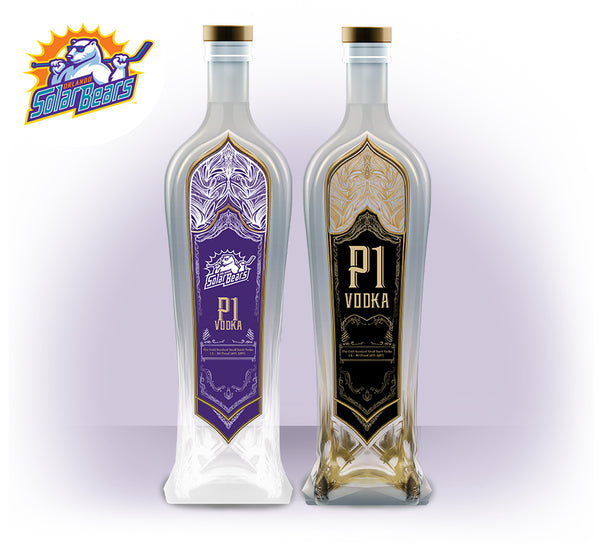 Limited Edition Orlando Solar Bears x P1 Vodka (1L) - Drink One  /  Collect One