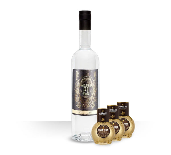 Mozart Chocolate Cream Liqueur 50ML (3) & P1 Vodka 750ML